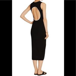 Theory Vysa Prosecco Open Back Dress (Size Small)